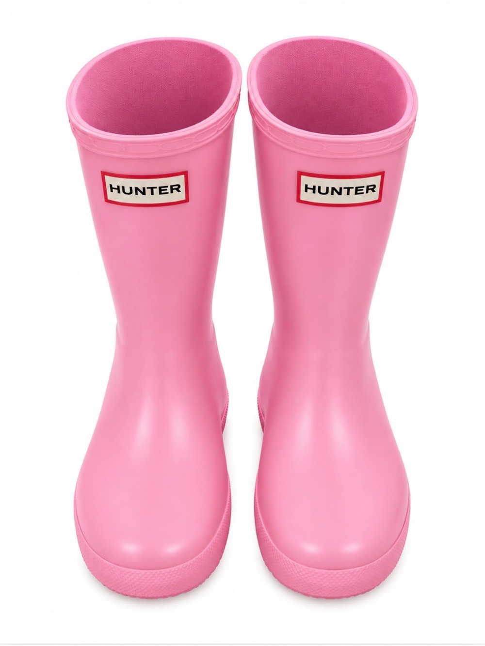 Hunter Kids Pink Classic-Style Rain Boots